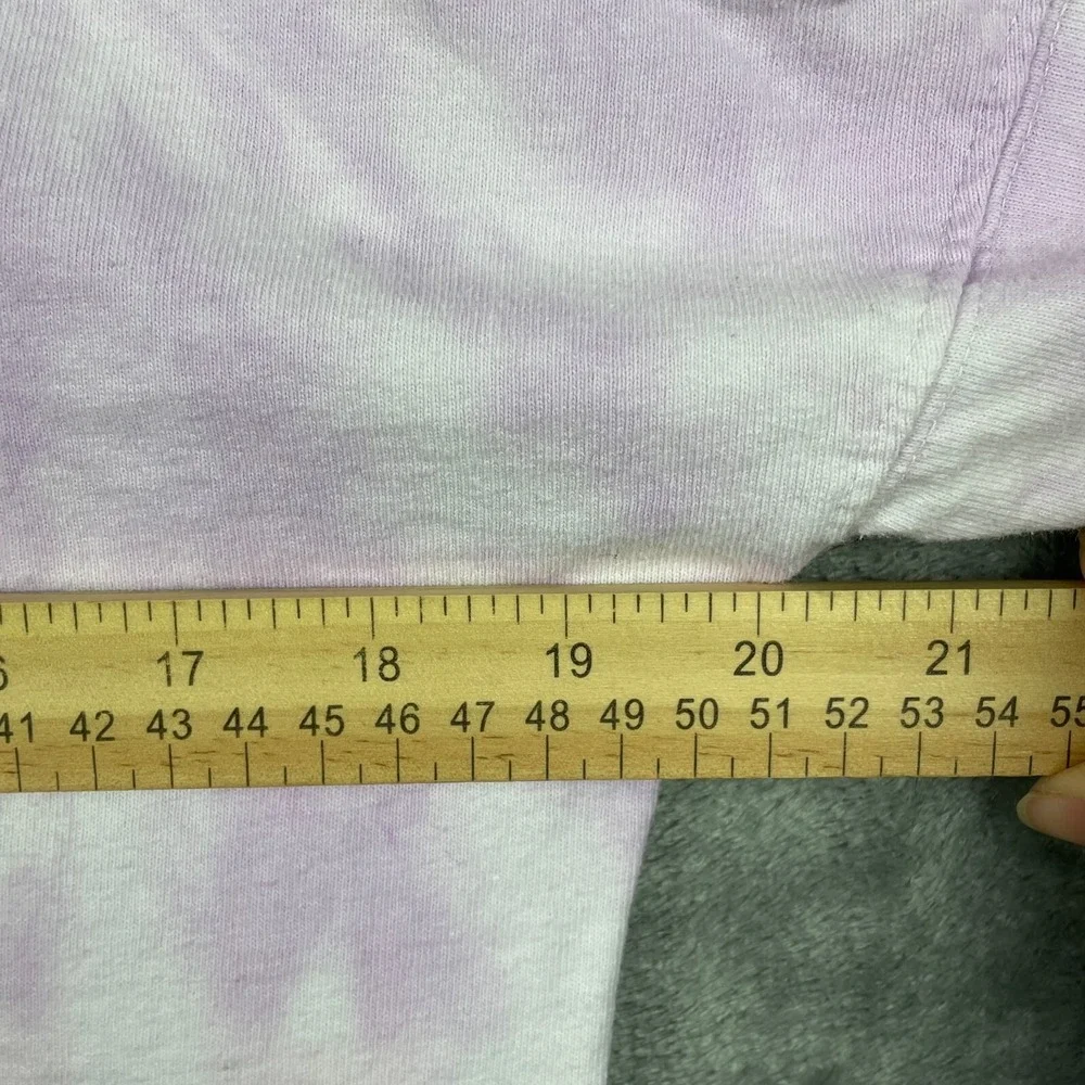 Walt Disney‎ World Spirit Jersey Sweatshirt XS Pink Tie Dye glitter puff letter